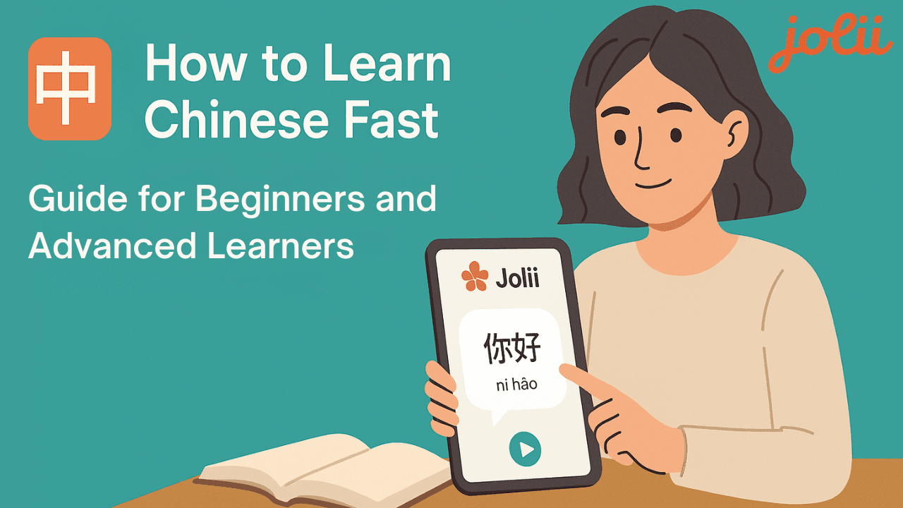 how to learn Chinese fast with Jolii