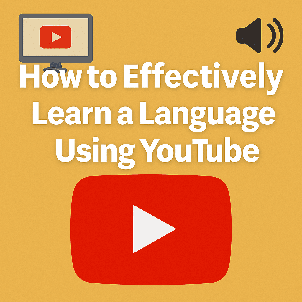 How to Effectively Learn a Language Using YouTube