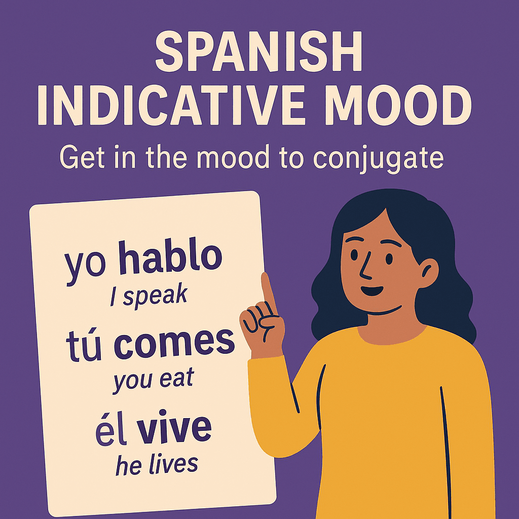 Spanish Indicative Mood: Get In The Mood and Conjugate!