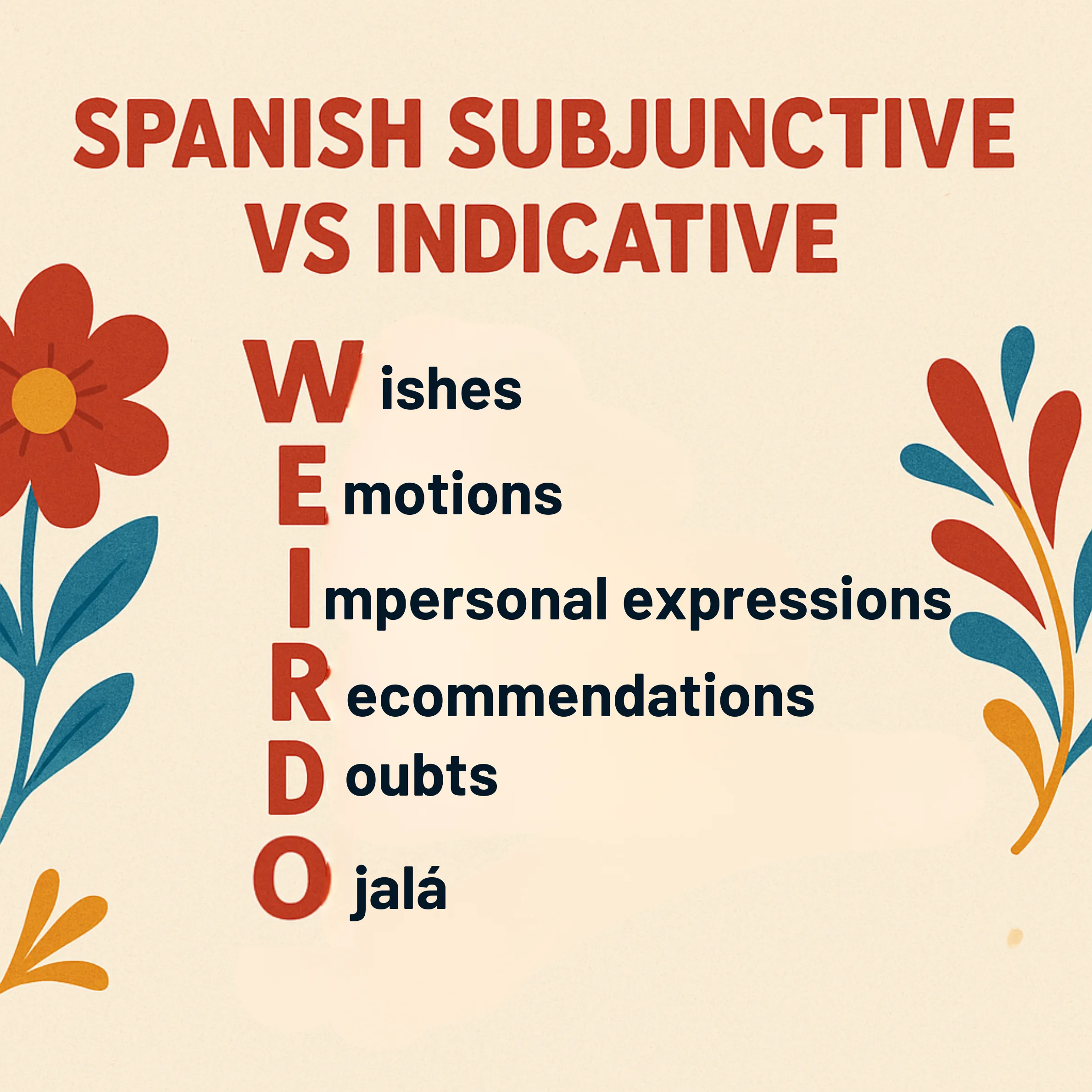 Spanish Indicative vs Subjunctive Mood: Simple Tips and Tricks To Know The Differences