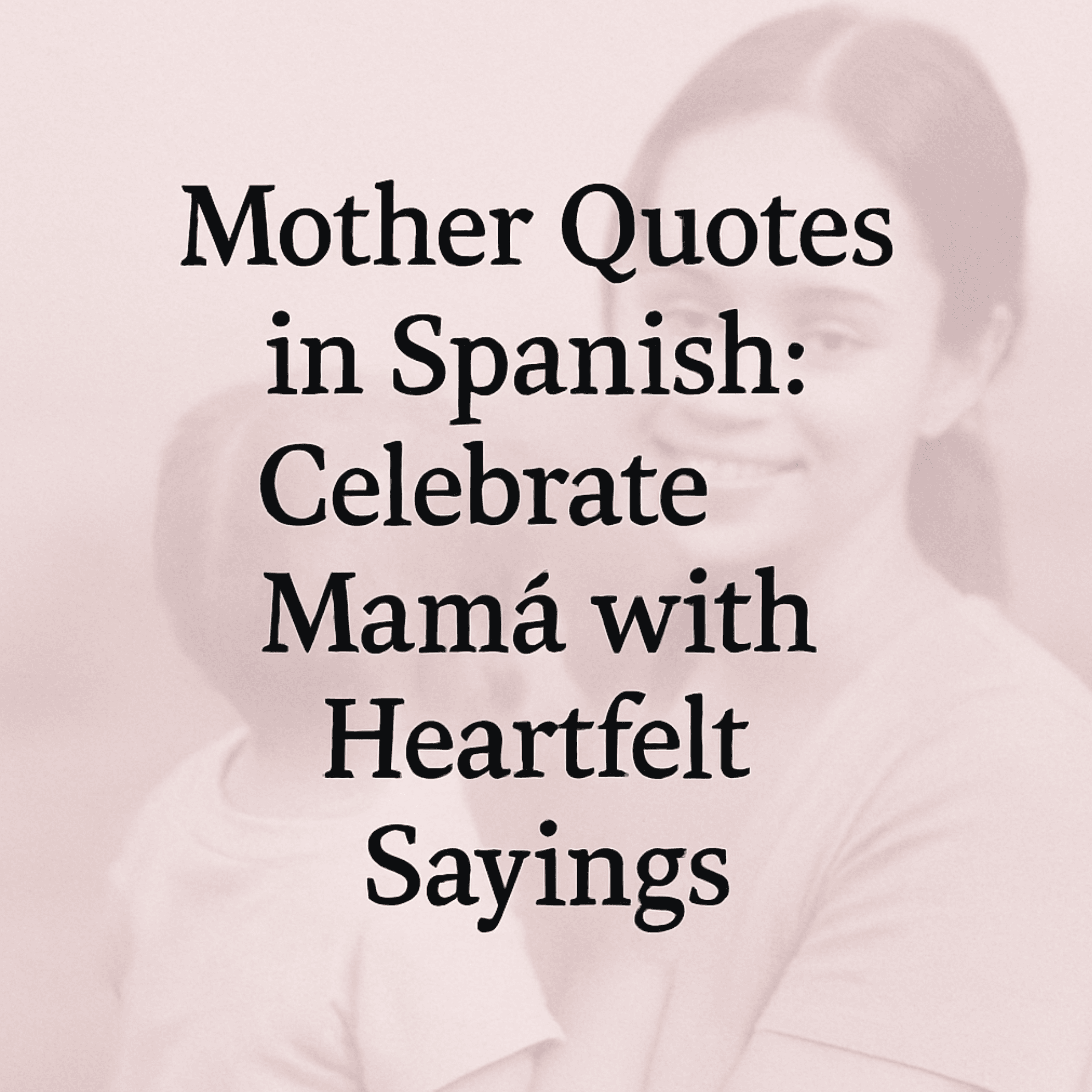 Mother Quotes in Spanish: Celebrate Mamá with Heartfelt Sayings