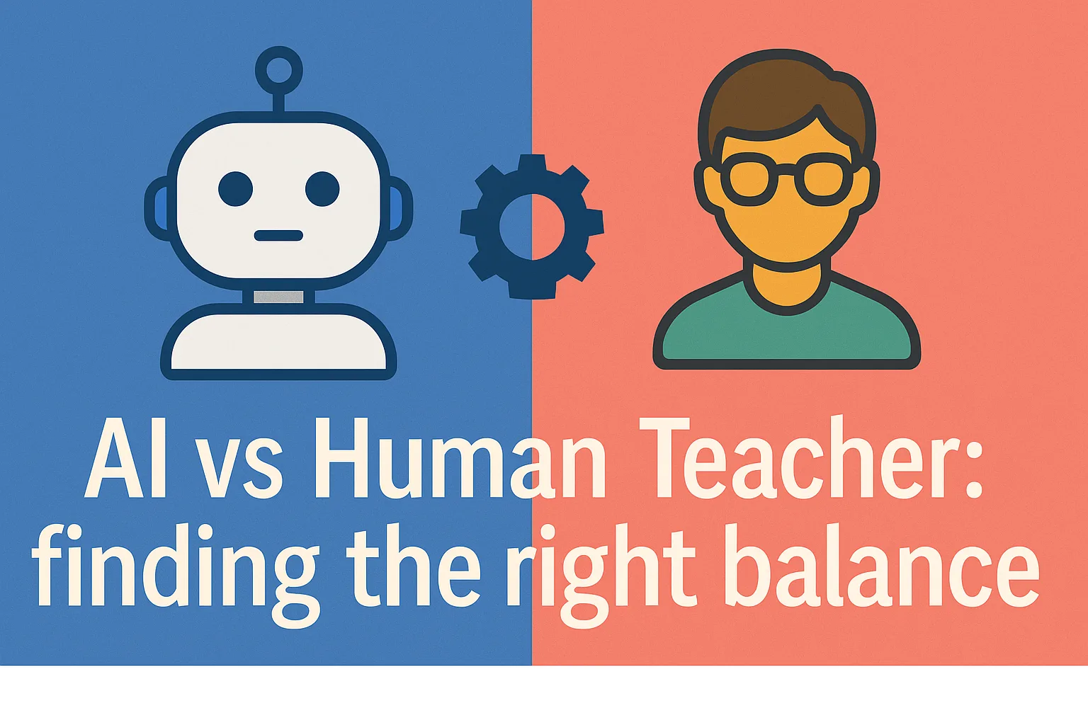 AI vs Human Teacher: finding the right balance