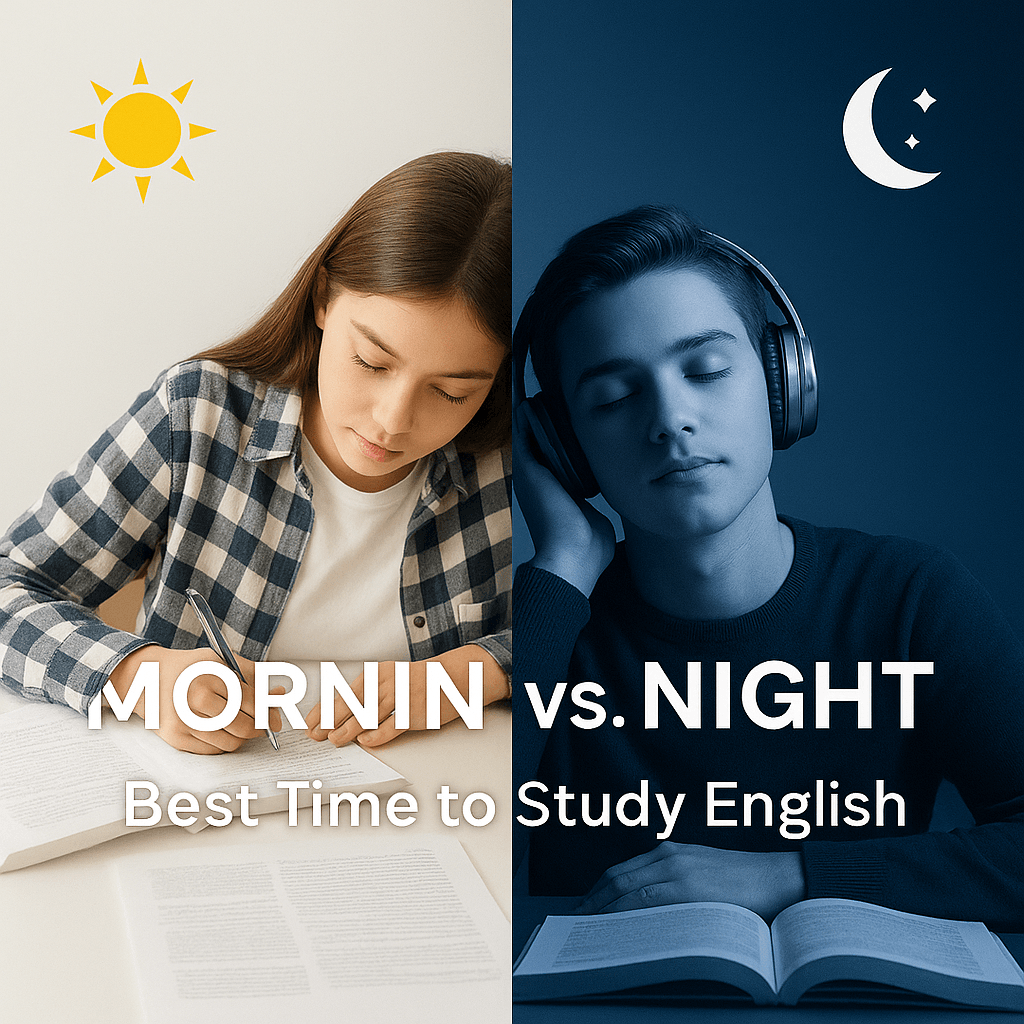 Morning vs Night Study: When Is the Best Time to Learn English?