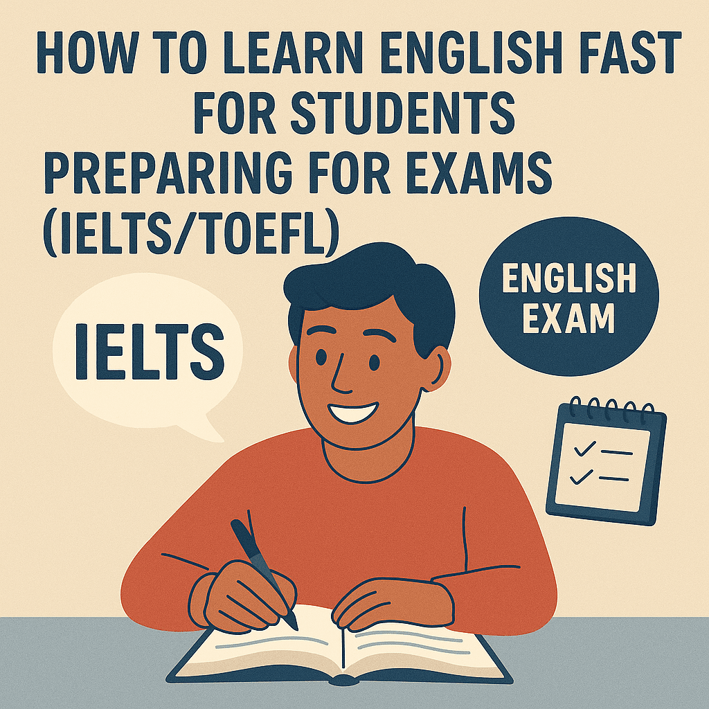 How to Learn English Fast for Students Preparing for Exams (IELTS/TOEFL)