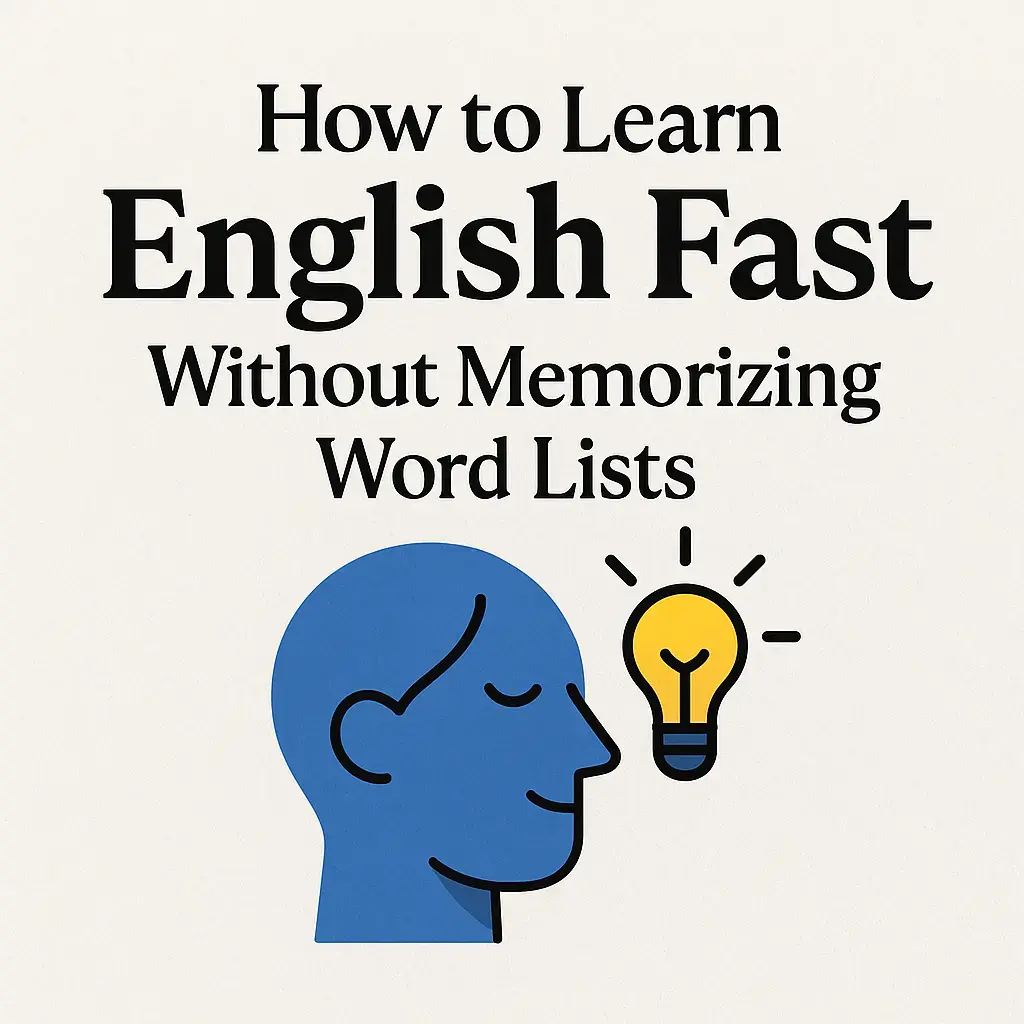 How to Master English Vocabulary Fast Without Memorizing Word Lists