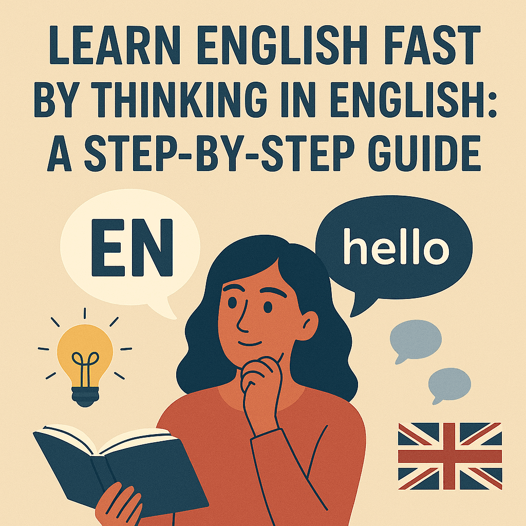 Learn English Fast by Thinking in English: A Step-by-Step Guide