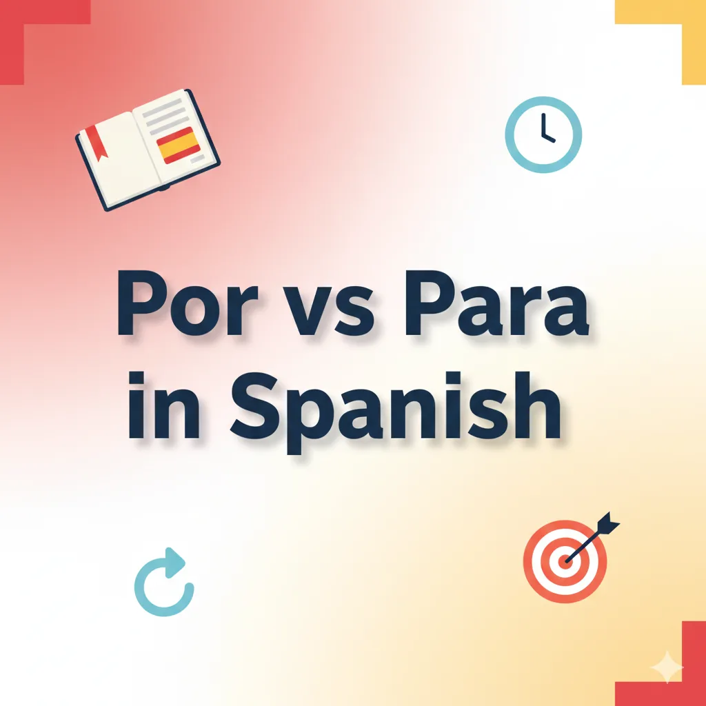 Por vs Para in Spanish: The Complete Guide (Easy Rules + Examples)