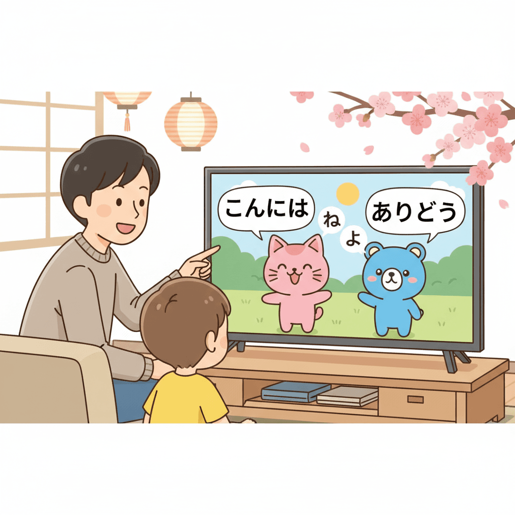 learn Japanese language through Kids shows.