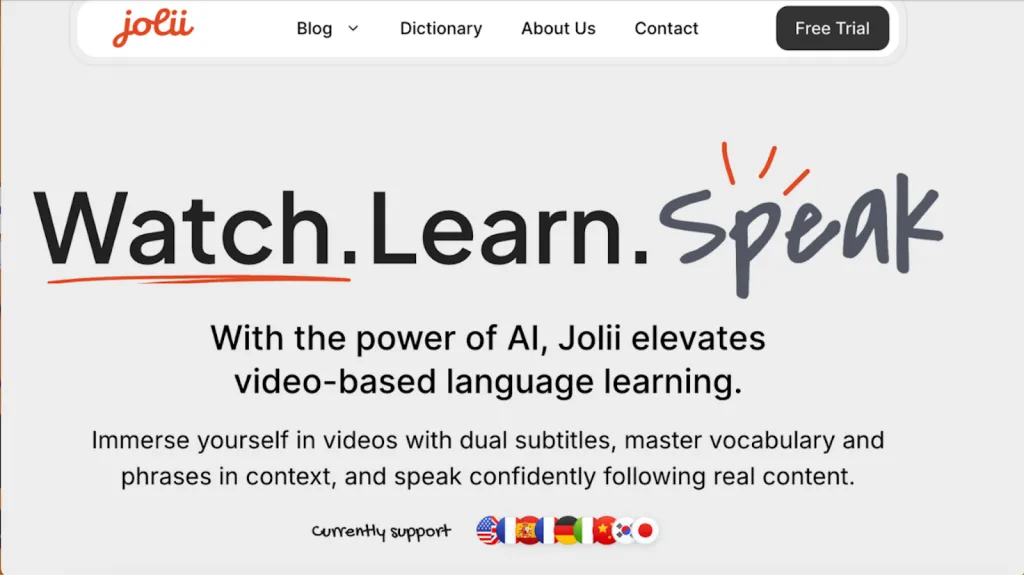 Learn Japanese using Jolii app