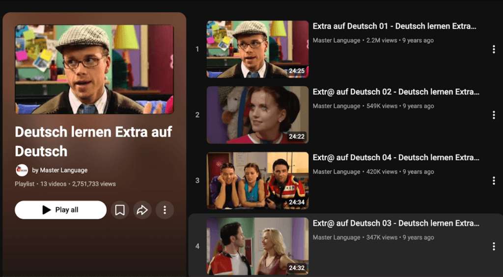 best tv shows for learning German