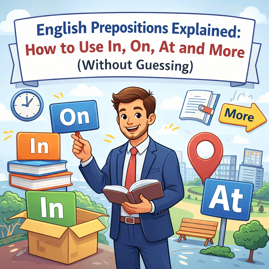English Prepositions Explained: How to Use In, On, At and More (Without Guessing)