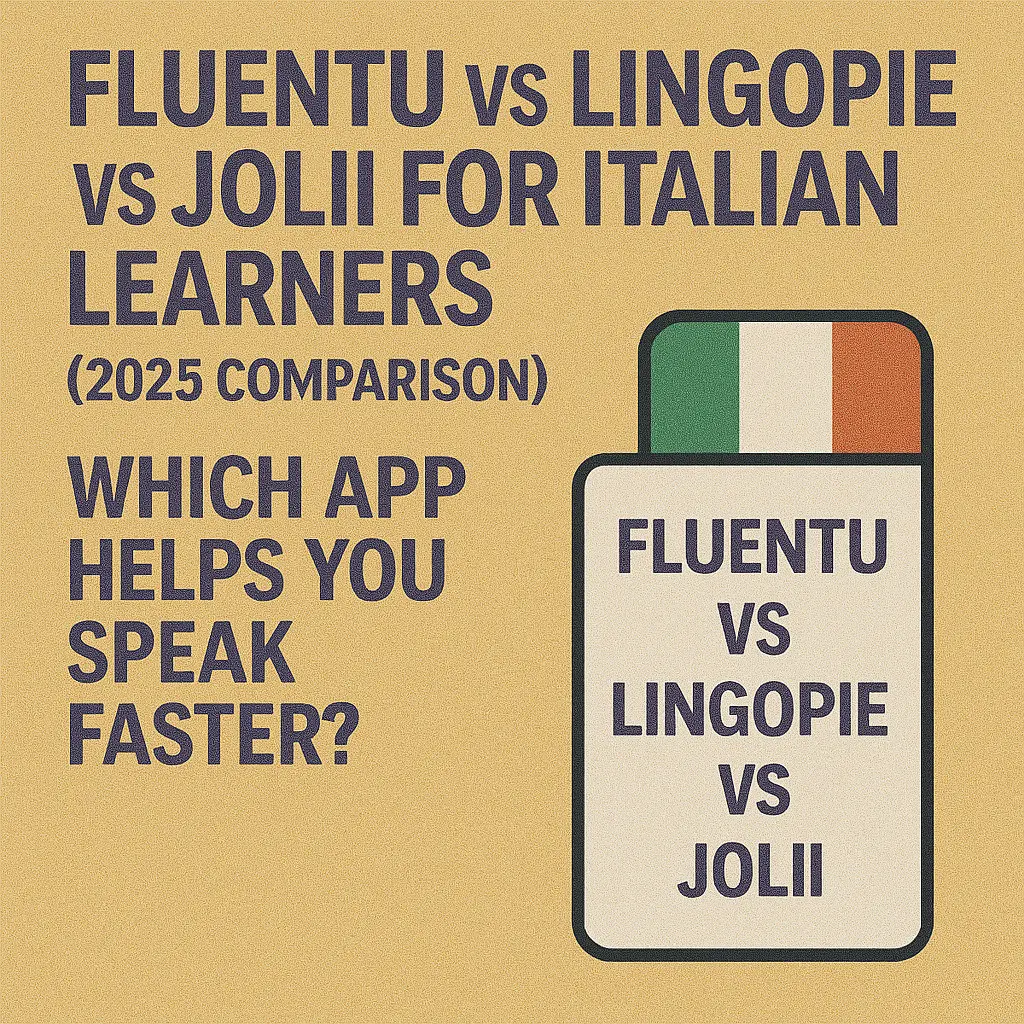 FluentU vs Lingopie vs Jolii for Italian Learners (2025 Comparison): Which App Helps You Speak Faster?