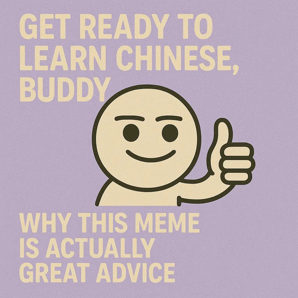 Get Ready to Learn Chinese, Buddy – Why This Meme Is Actually Great Advice