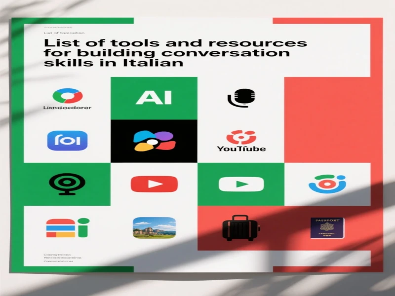 Tools And Resources I Used to Build My Italian Conversation Skills