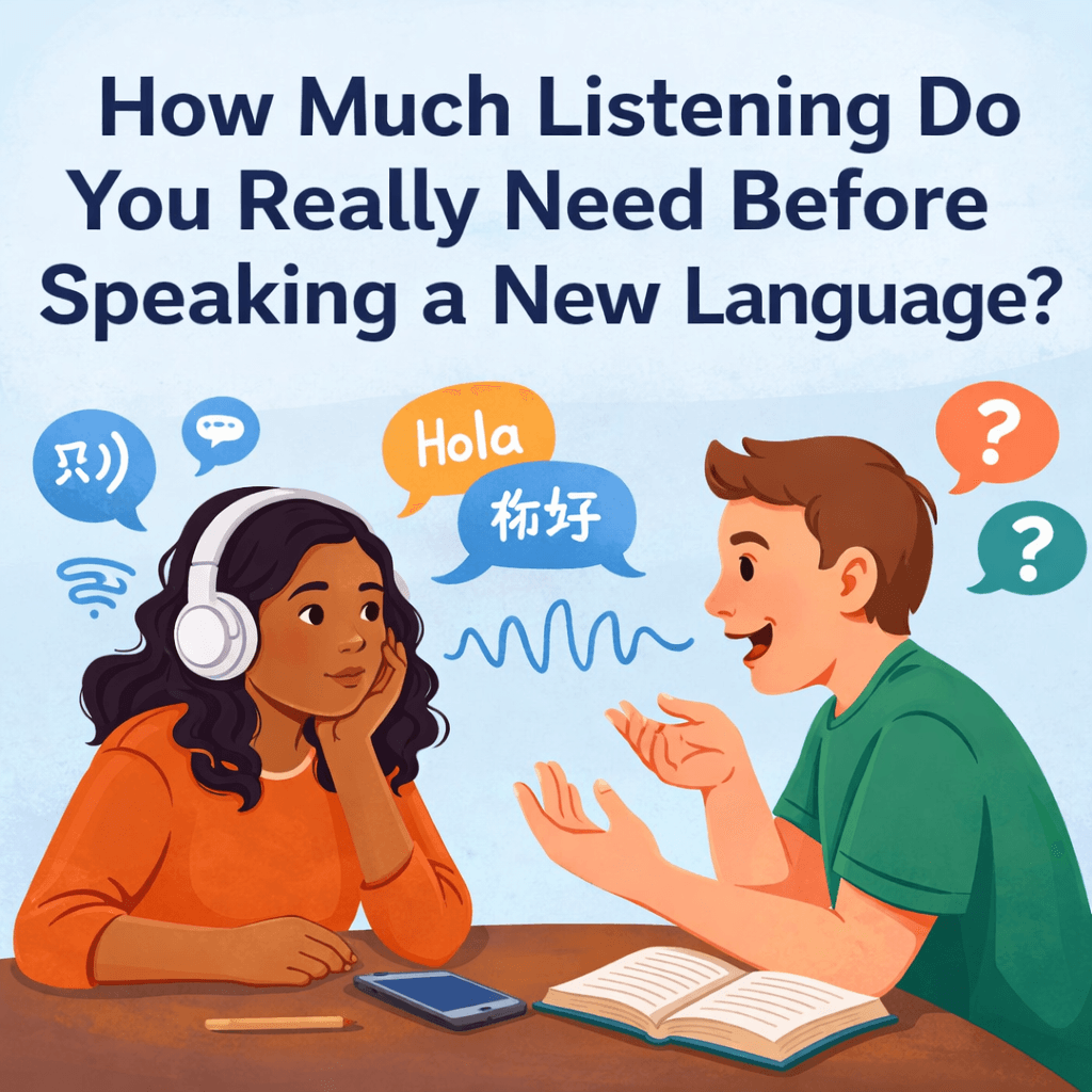 How Much Listening Do You Really Need Before Speaking a New Language?