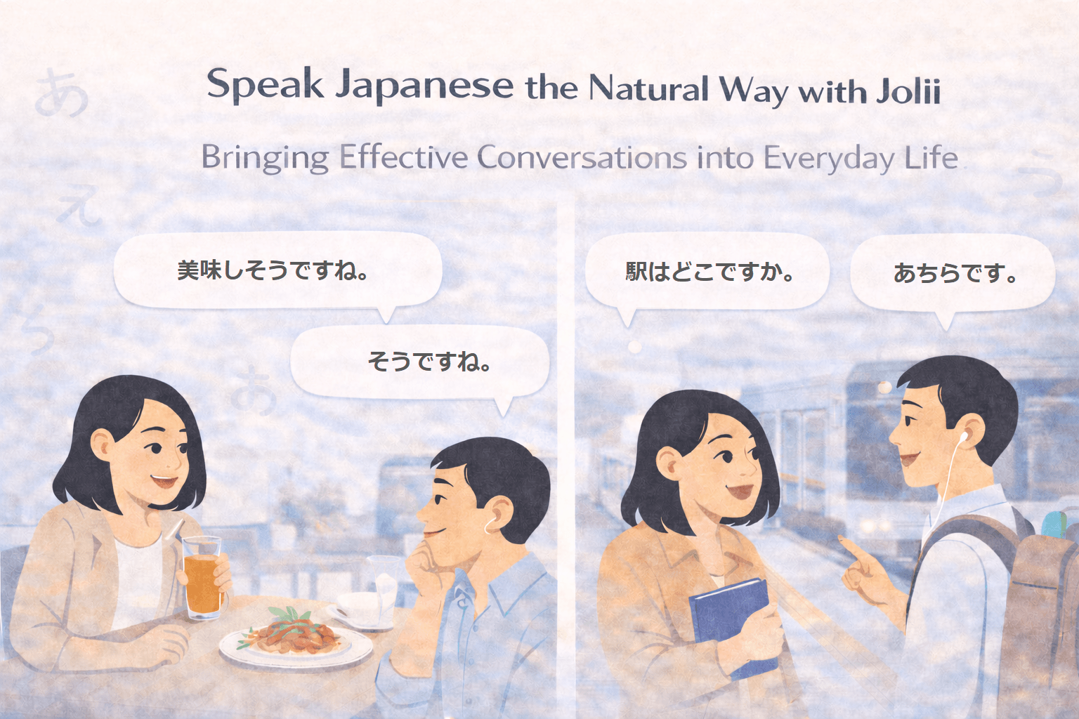 Speaking Japanese naturally in daily life situations with Jolii