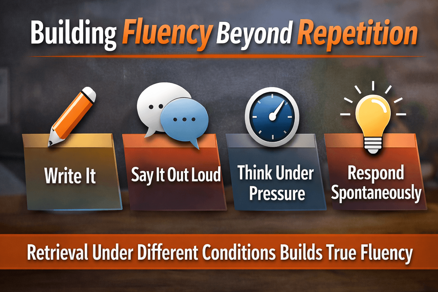 building fluency beyond repetition