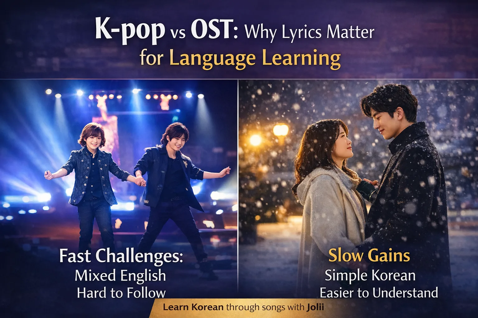 kpop idol song vs OST