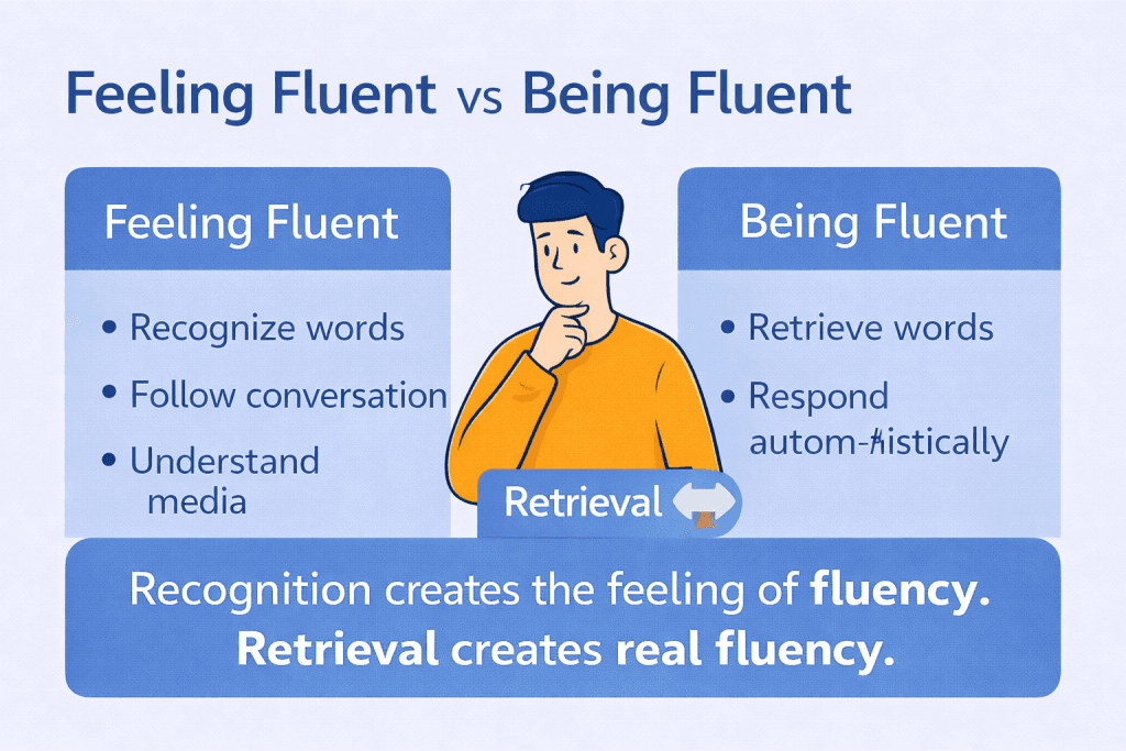 Feeling Fluent vs Being Fluent
