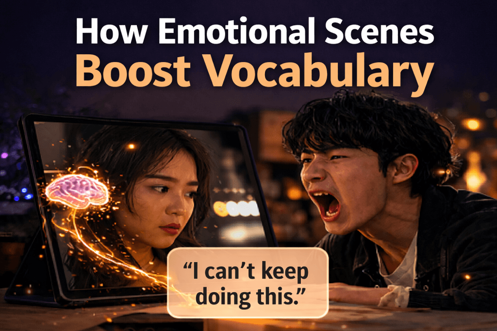 How emotional scenes boost Vocabulary