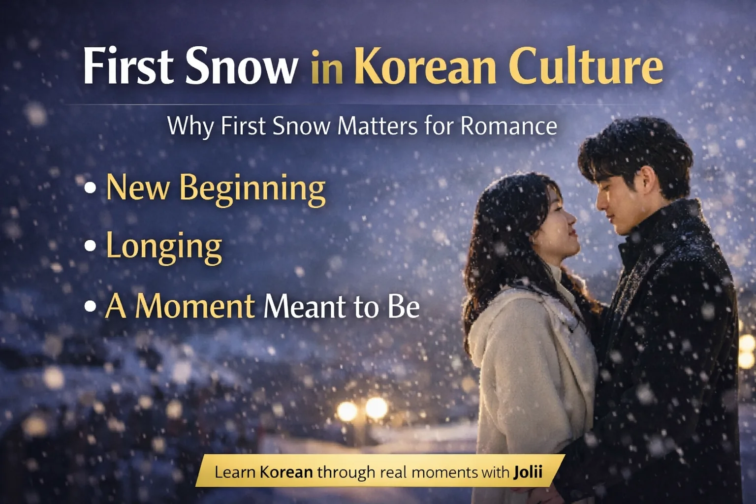 First snow in Korean culture