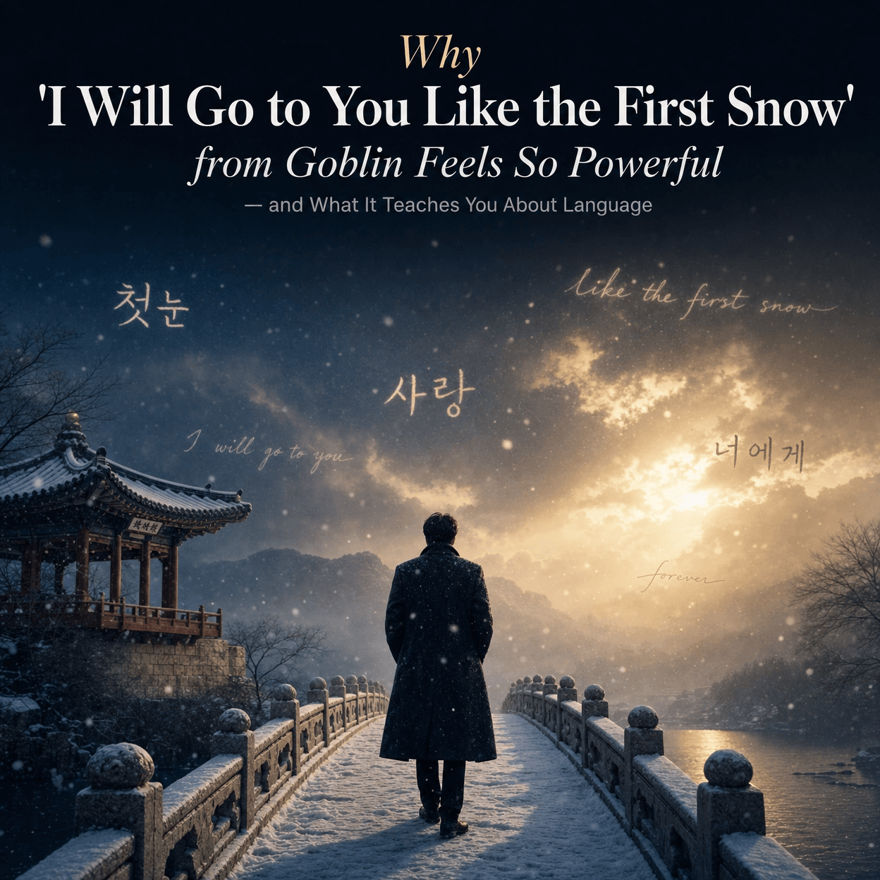 Why “I Will Go to You Like the First Snow” from Goblin Feels So Powerful—and What It Teaches You About Language
