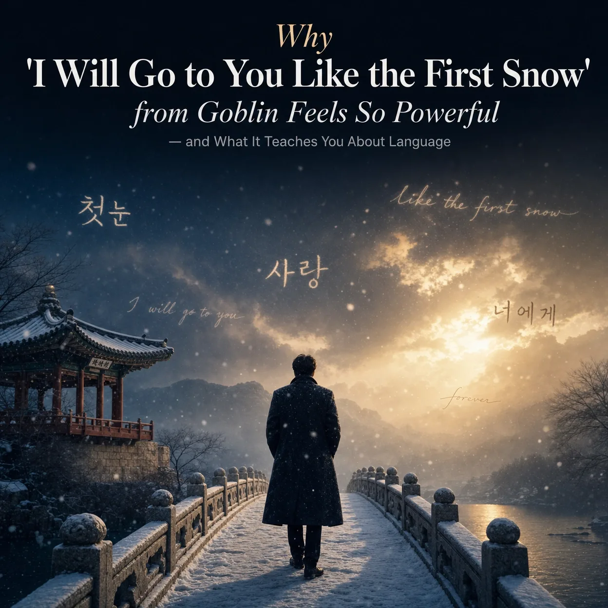Why “I Will Go to You Like the First Snow” from Goblin Feels So Powerful—and What It Teaches You About Language
