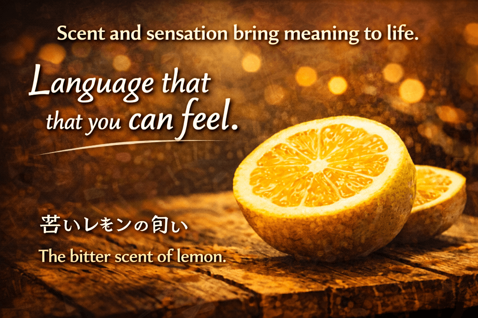 Language that you can feel