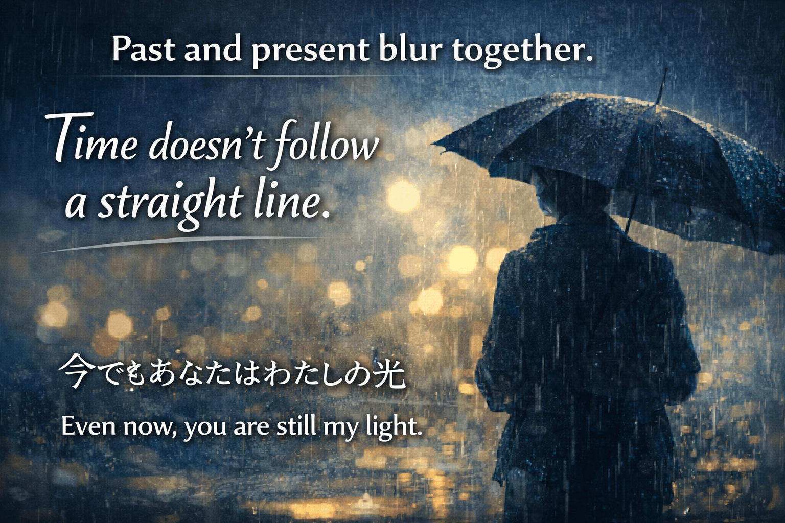 Time doesn't follow a straight line 