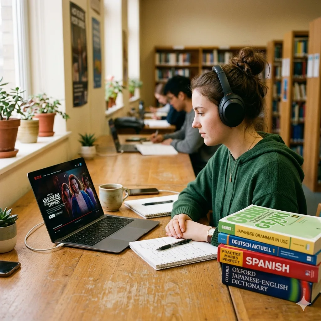 Textbooks vs Netflix in language learning: structure or real-world fluency? What actually helps you progress faster?