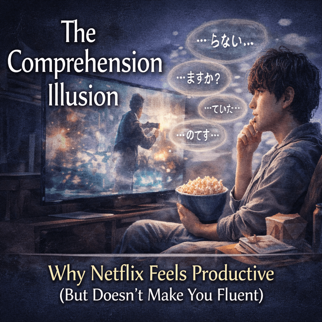 The “Comprehension Illusion”: Why Netflix Feels Productive (But Doesn’t Make You Fluent)
