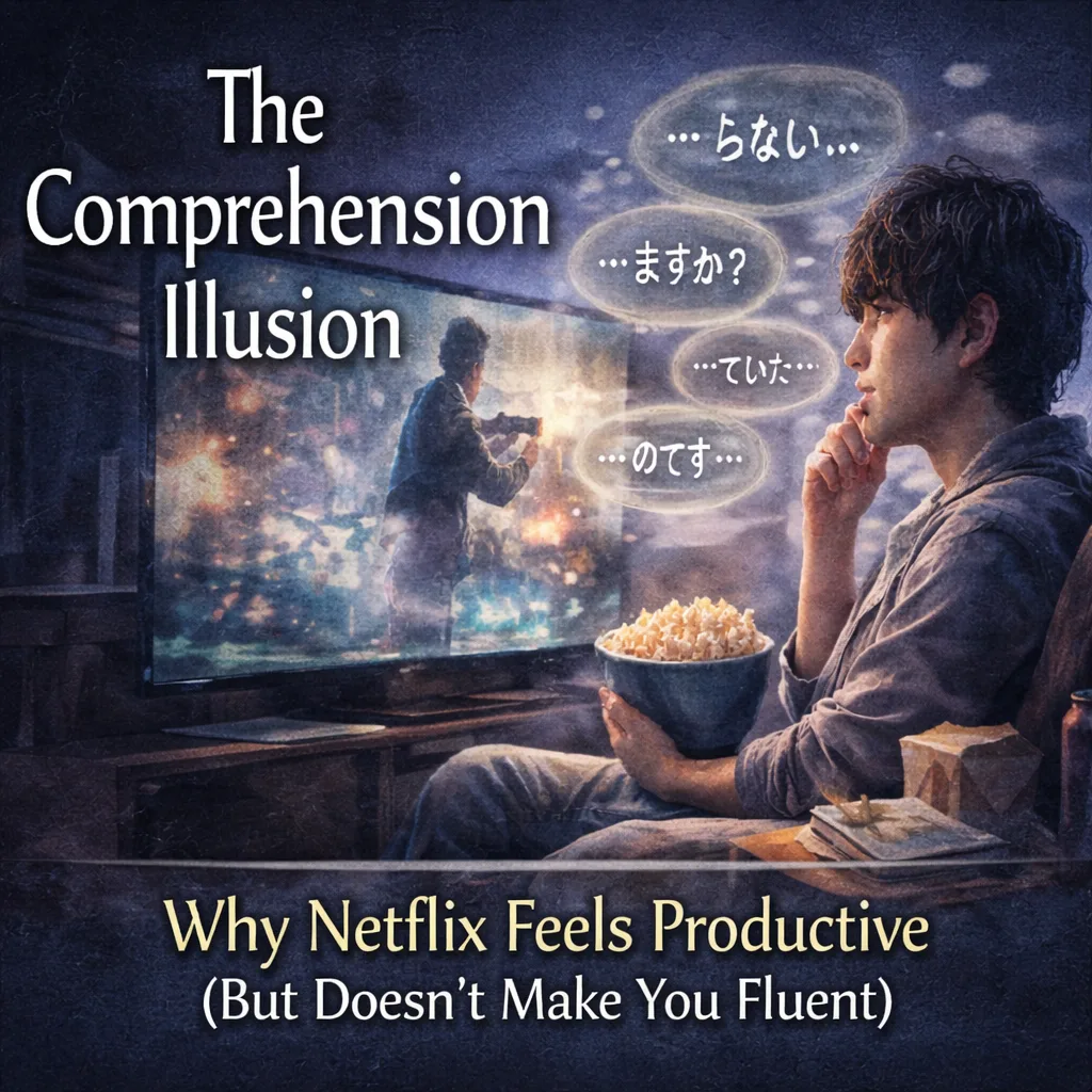 The “Comprehension Illusion”: Why Netflix Feels Productive (But Doesn’t Make You Fluent)
