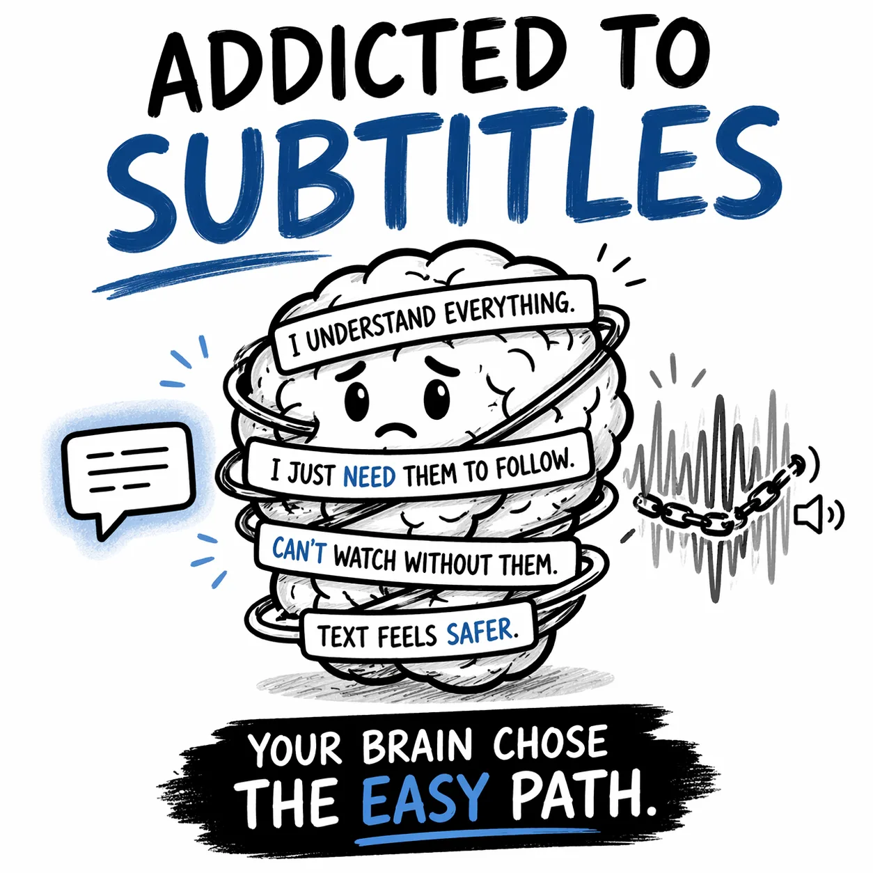 Addicted to Text: Why Your Brain Craves Subtitles (and How to Break the Habit)