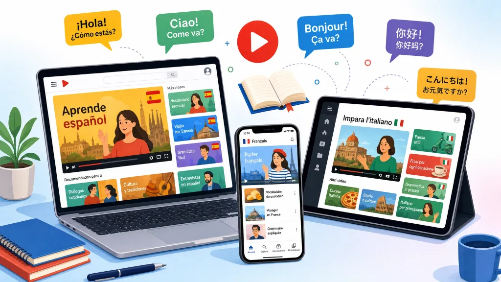top platforms to learn a language with video content