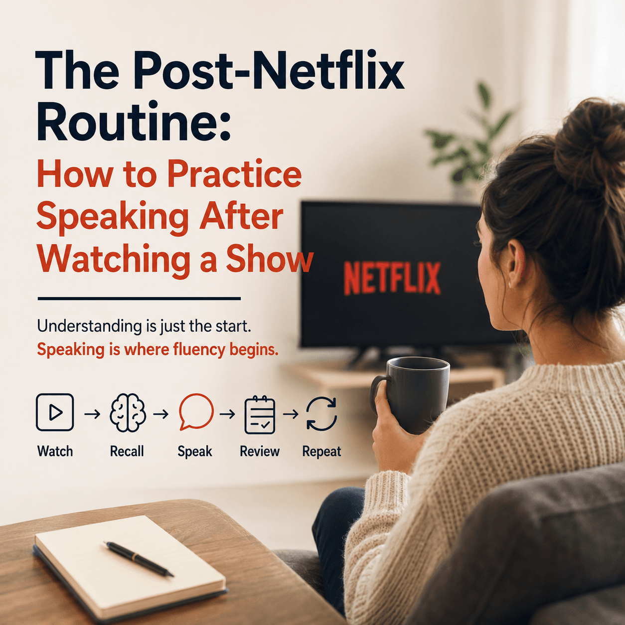 The Post-Netflix Routine: How to Practice Speaking After Watching a Show